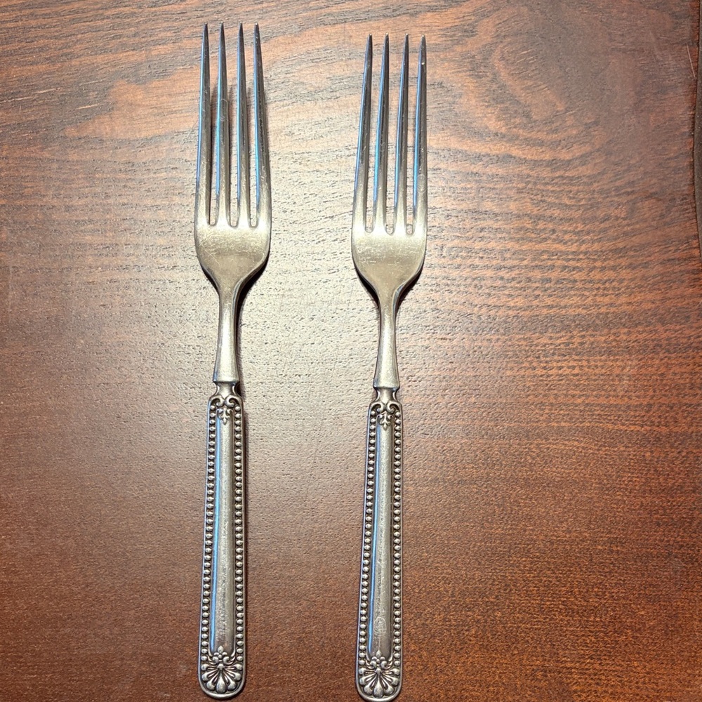 A. J. Jordan by R. Wallace Silver Pat 1899 1835 Silverplate Beaded Dinner Fork